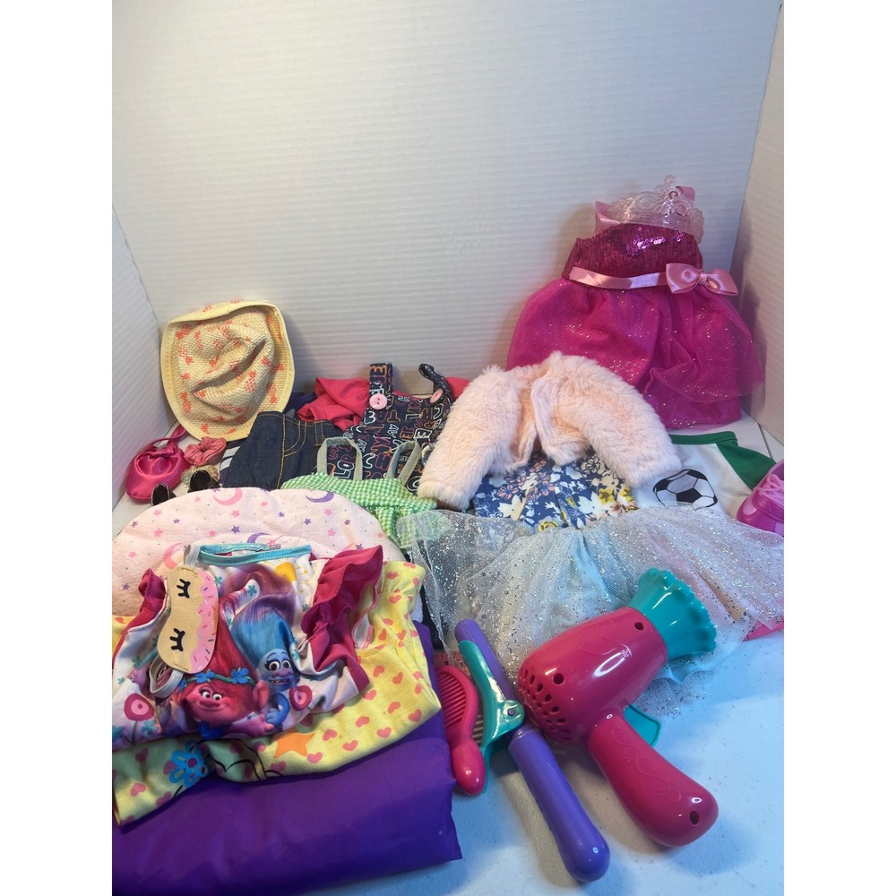 18 Inch Doll Clothes Accessories Lot Our Generation Battat Fits American Girl